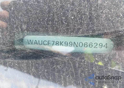 2009 Audi A4 2.0T Premium from USA, damaged, VIN WAUCF78K99N066294